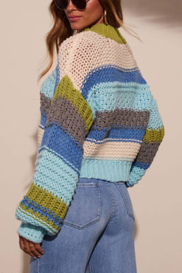 Suéter de punto corto Harvest Feels
