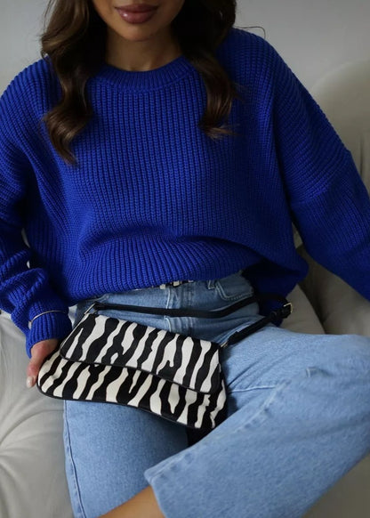 Effortlessly Chic - Women's Round Neck Loose Sweater