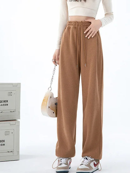 Blue Sweatpants For Women Summer Baggy Pants High Waist Jogger Wide Leg Trousers Spring Women’s Sports Pants Summer Sweatpants