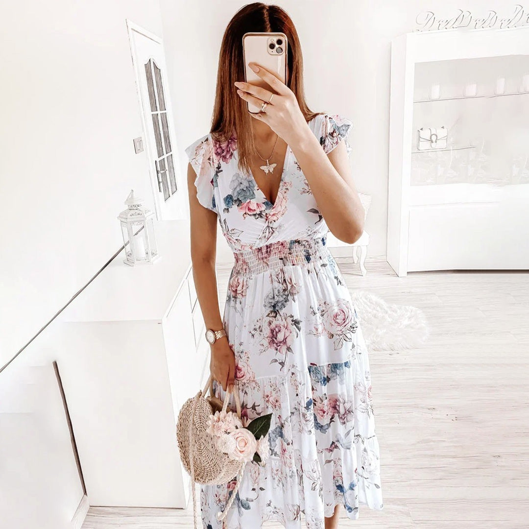 Elin - Midi Dress - Elegant - Modern Style - For Formal Occasions