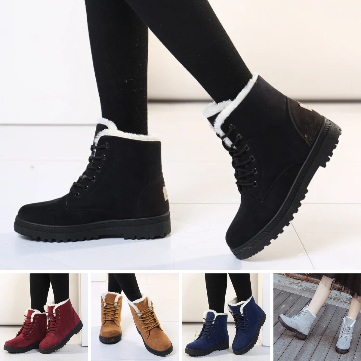Casual Suede Winter Ankle Boots with and Heel for Women | Ideal for Winter