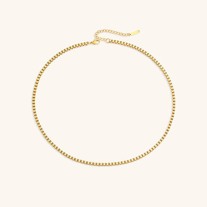 Danica Box Chain - Gold Necklace