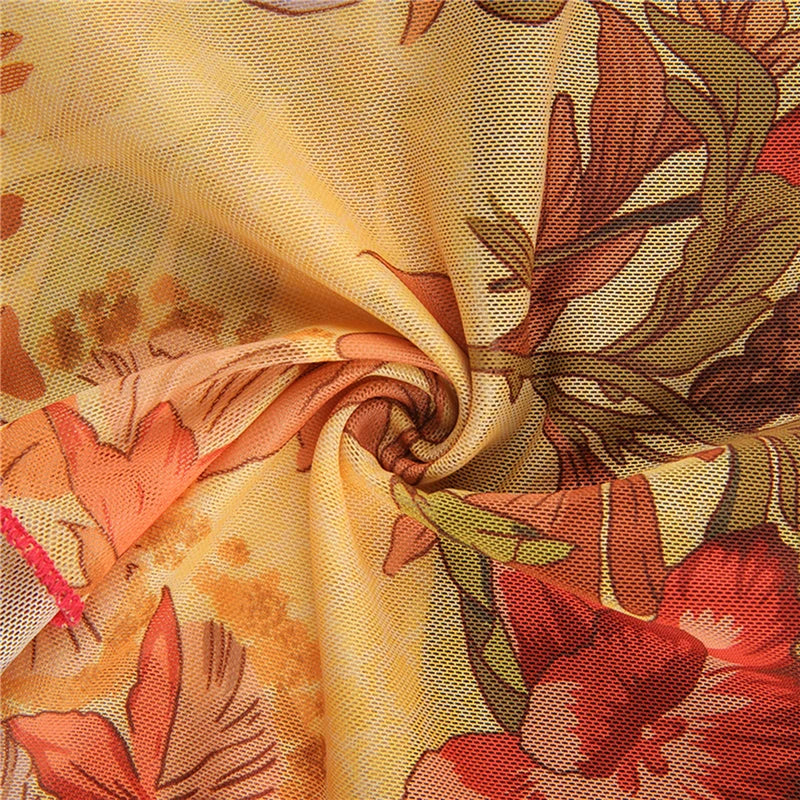 Camiseta floral transparente de malla Y2K para mujer, estilo E-girl, años 90, estilo vintage, estilo halter, sin mangas, corte entallado, estilo Harajuku, ropa de calle