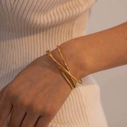 Harmony Gold Cuff Bracelet