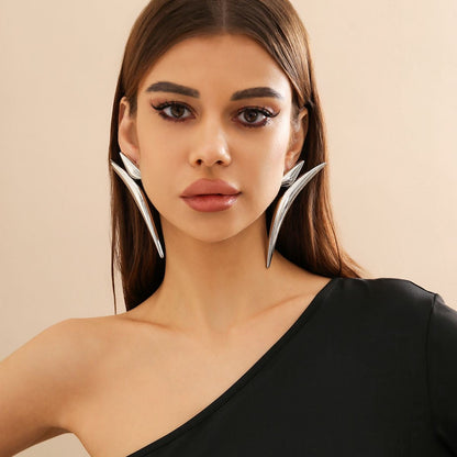 Nova Curve - Sculptural Statement Earrings