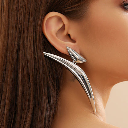 Nova Curve - Sculptural Statement Earrings