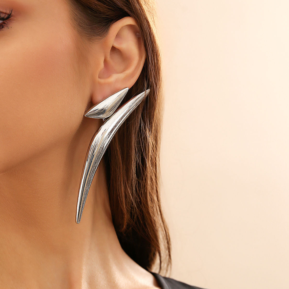 Nova Curve - Sculptural Statement Earrings