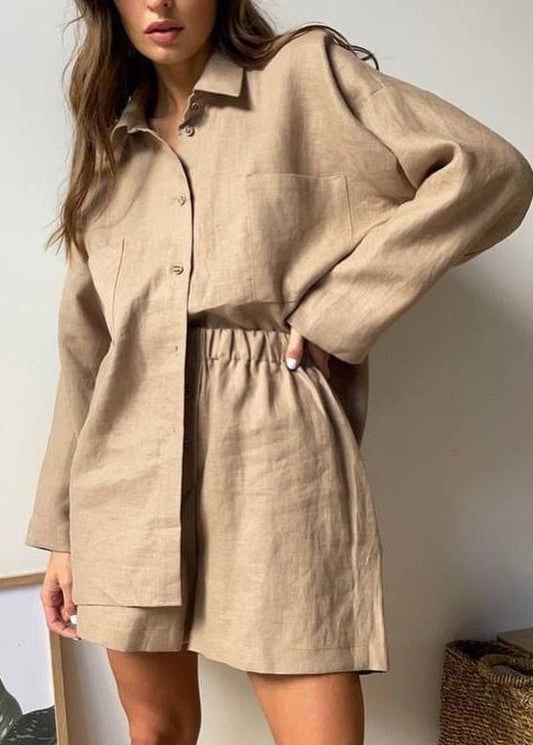 Linen District - Relaxed Shirt & Shorts Co-Ord Set