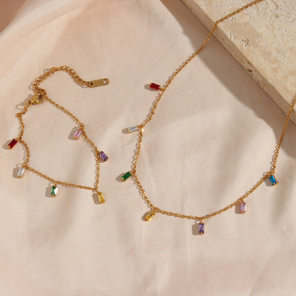 Josephine - Multicolored Gemstone Necklace