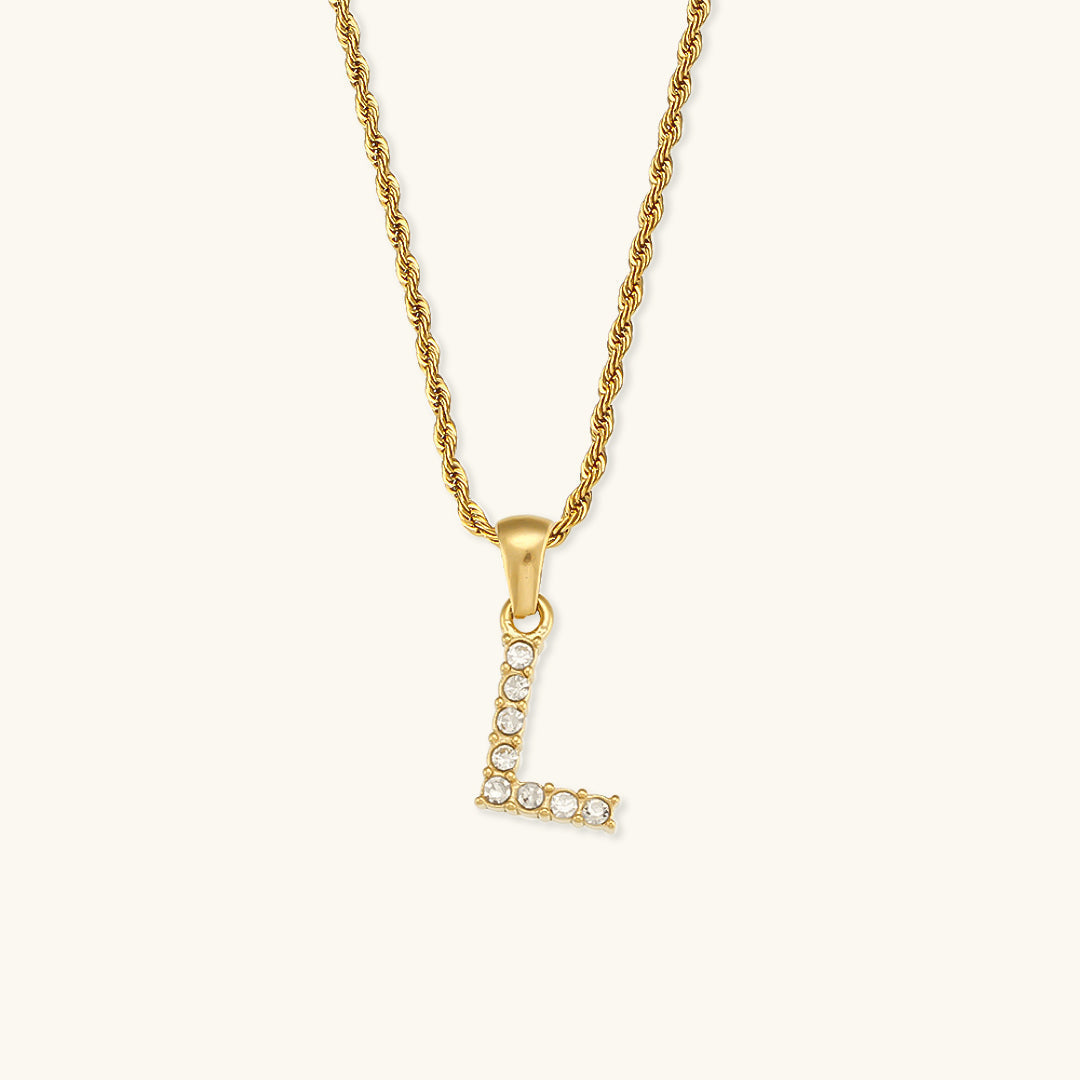 Celeste Initial Diamond Necklace