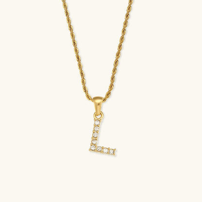 Celeste Initial Diamond Necklace