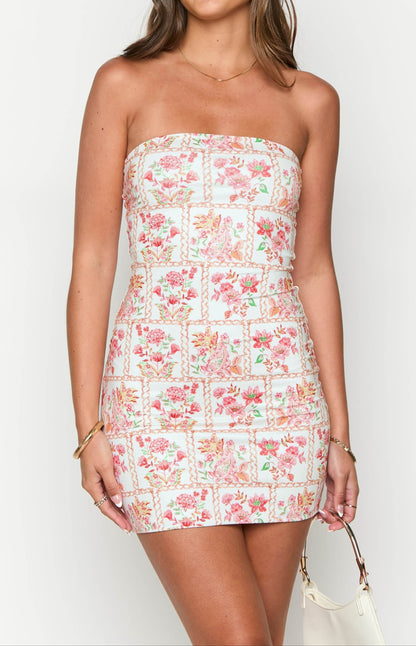 Giralda Floral Print Mini Dress