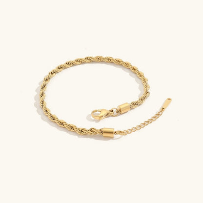 Luxe Rope Gold Anklet