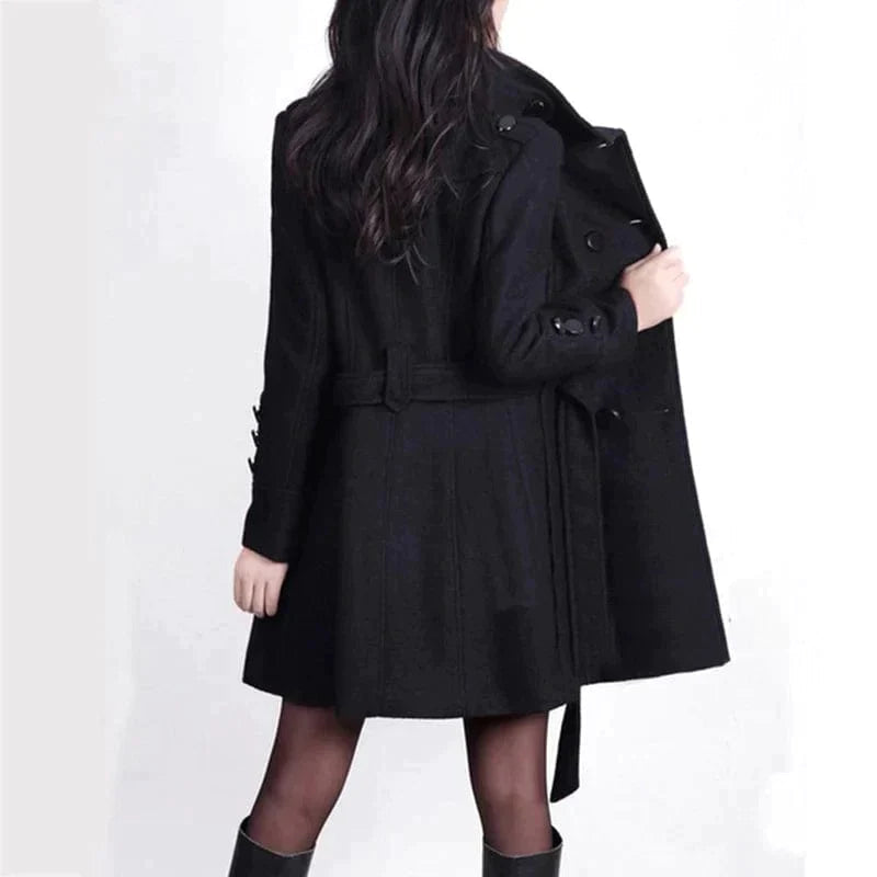 Chic Long Coat with Belt | Great for Autumn Wear