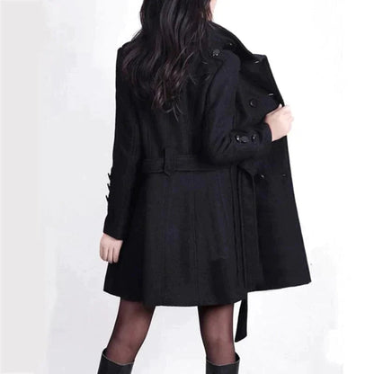 Chic Long Coat with Belt | Great for Autumn Wear