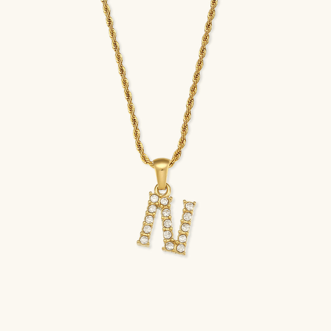 Celeste Initial Diamond Necklace