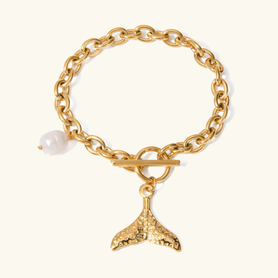 Nautica Charm Pearl Bracelet