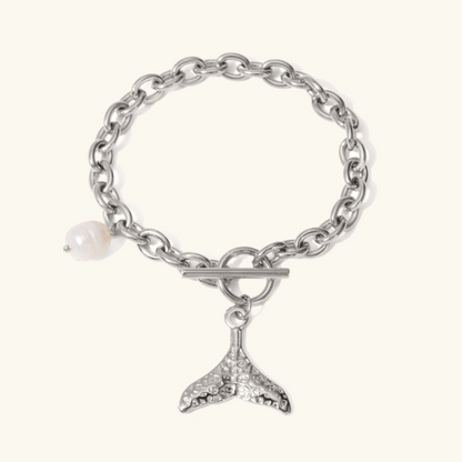 Nautica Charm Pearl Bracelet