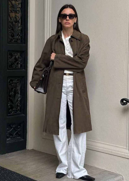 Sloane - Suede Trench Coat