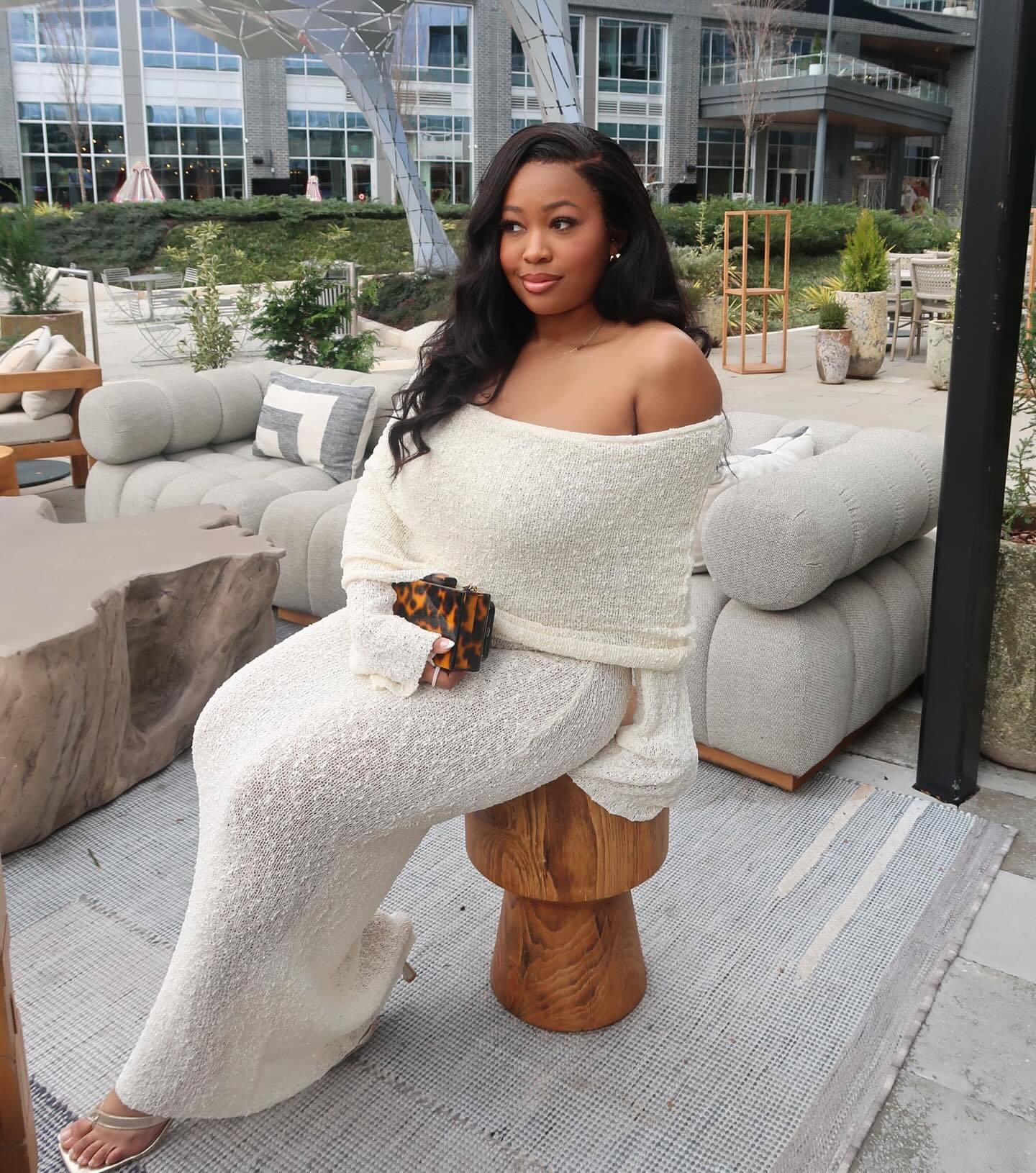 Beach Vacation Sexy Dress Knitted Hollow Out Cutout Out Off Neck Maxi Dress Blouse Summer Women’s