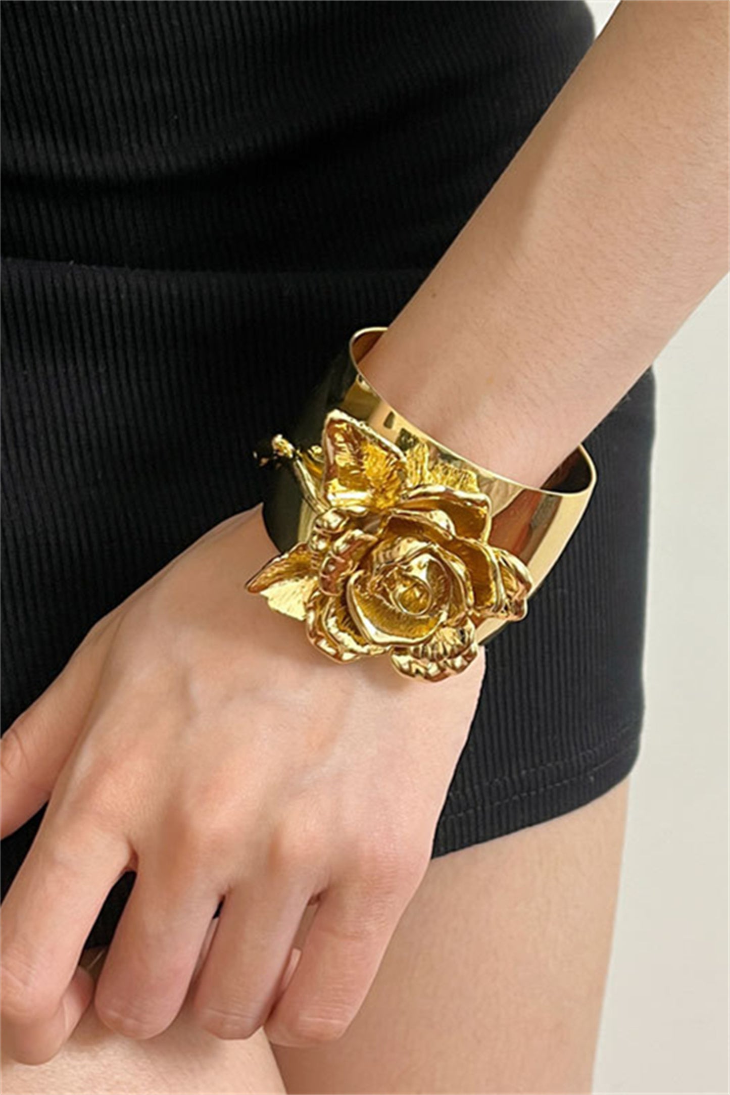 3D Flower Cuff Bracelet