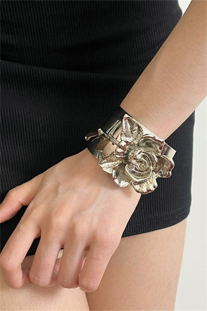 3D Flower Cuff Bracelet