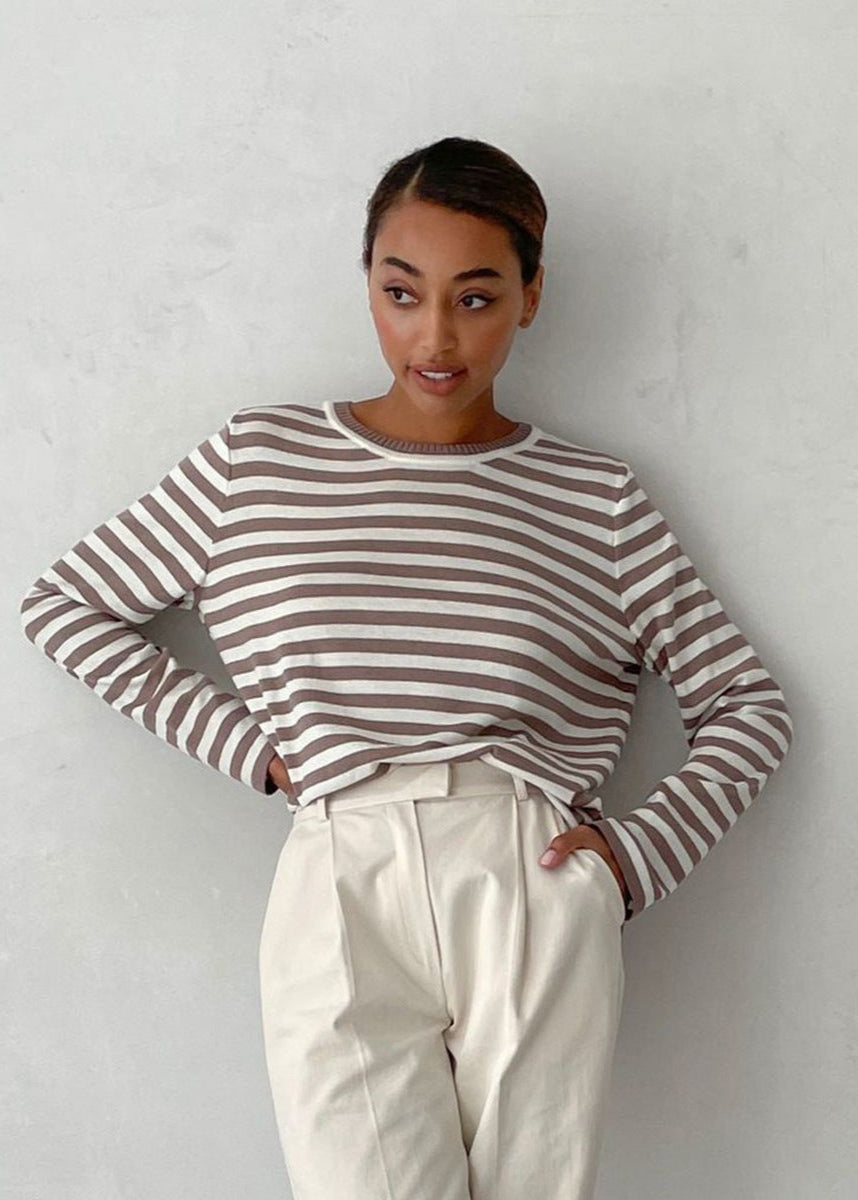 Riviera Lines - Classic Striped Knit Top