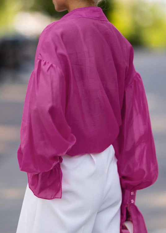 Amélie - Sheer Oversized Button-Up Shirt