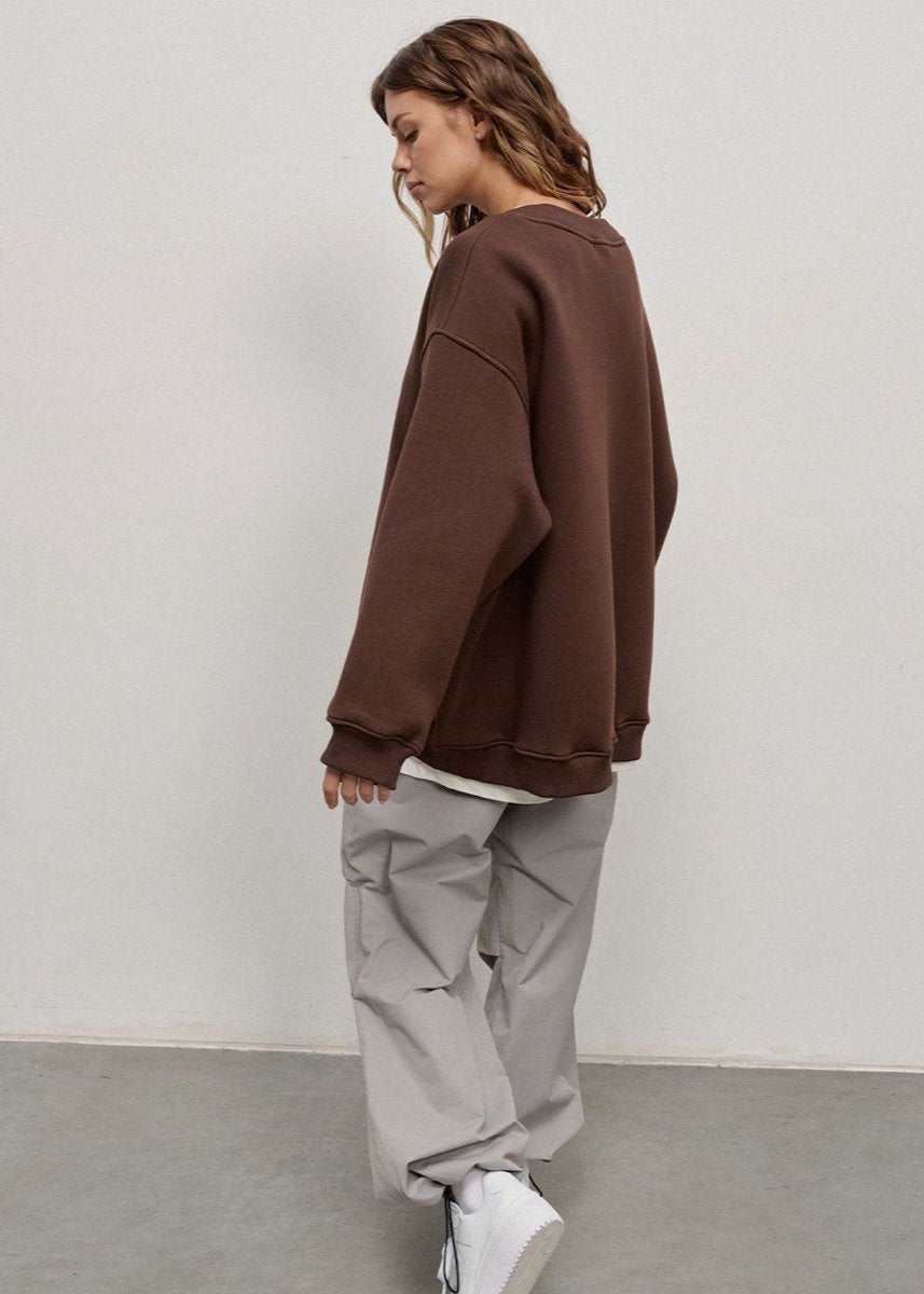 Oversized Navy Sweatshirt - Effortless Cool