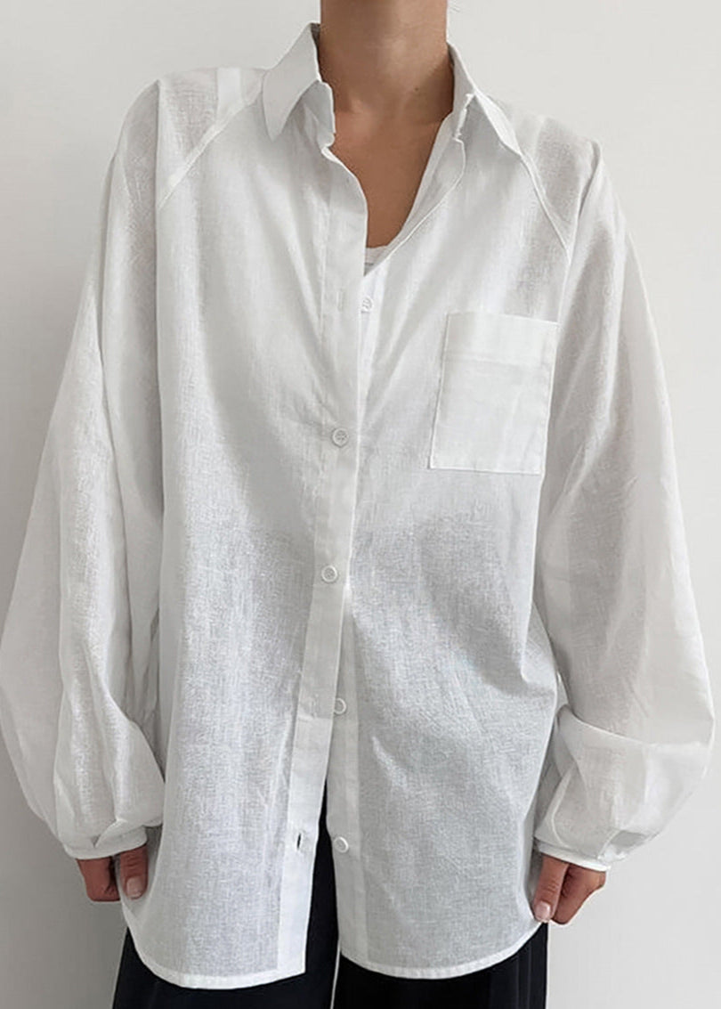 Elara – Oversized Cotton Button-Up Shirt