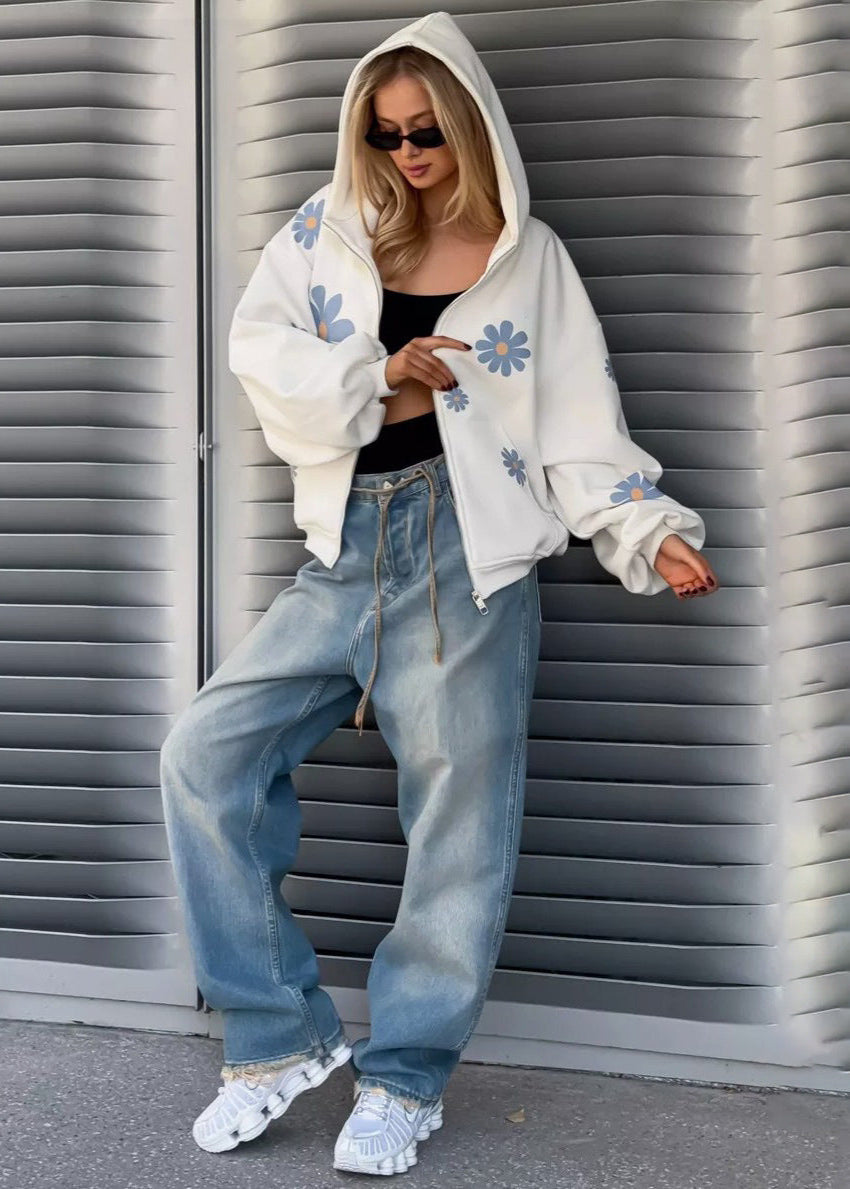 Floral Oversized Hoodie