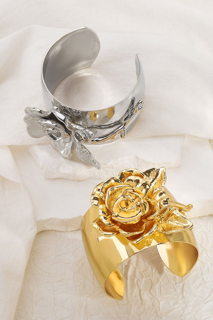 3D Flower Cuff Bracelet