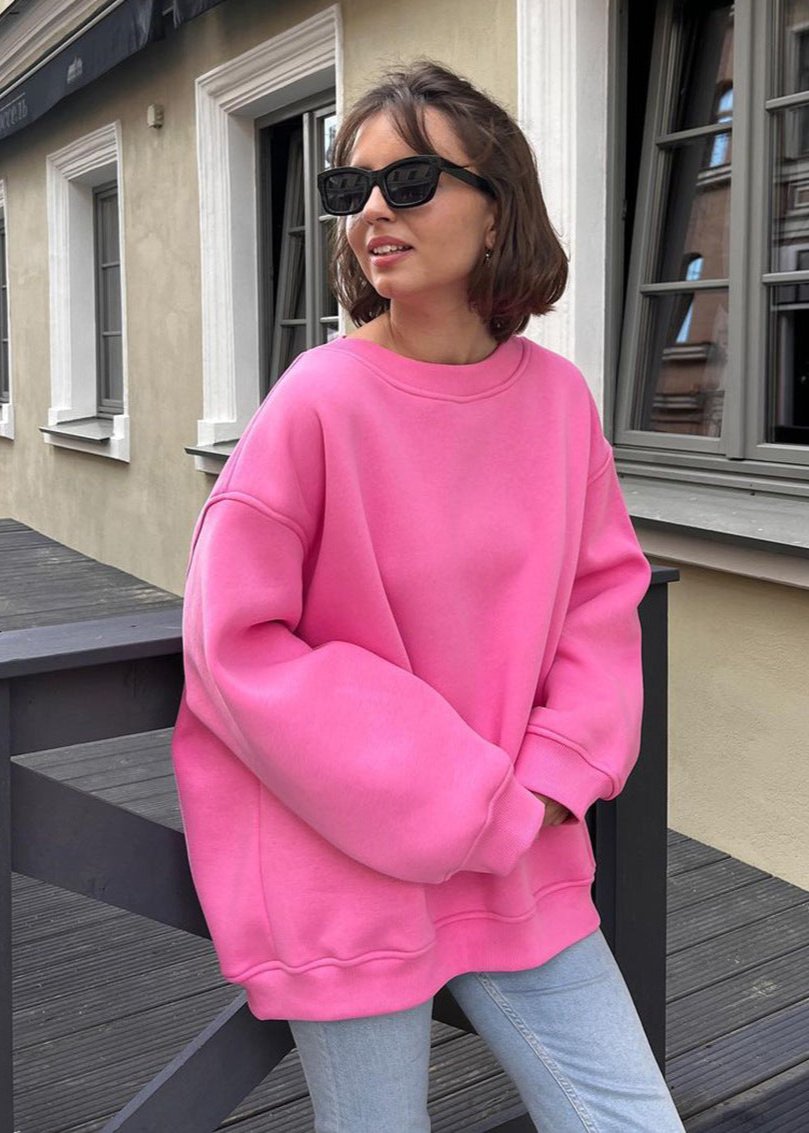 Oversized Navy Sweatshirt - Effortless Cool