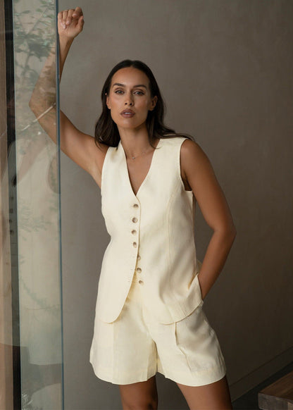 Arden – Tailored Vest and Shorts Set