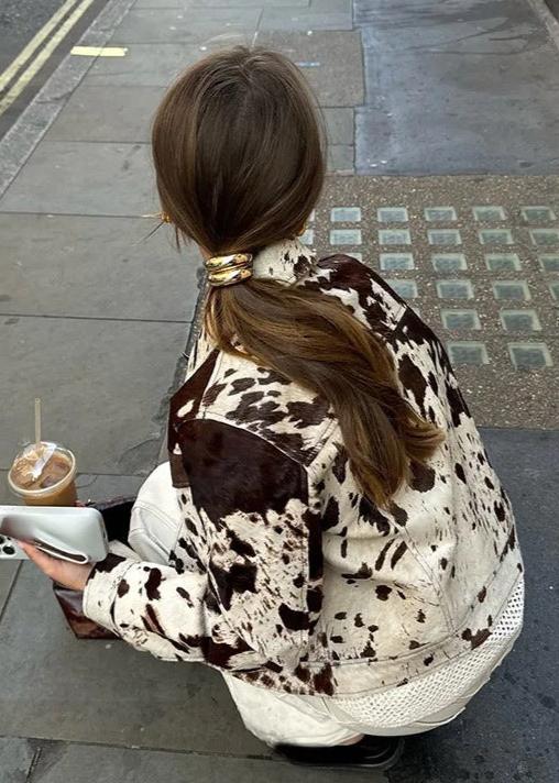 Cow Print Jacket