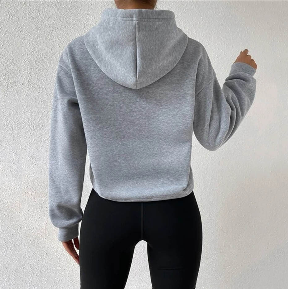 Autumn Women Clothing Pullover Sweatshirt Top Hooded Loose Women Sweatshirt