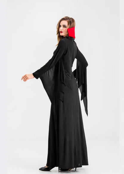 Mystic Charm - Women’s Black and Purple Witch Costume with Hat