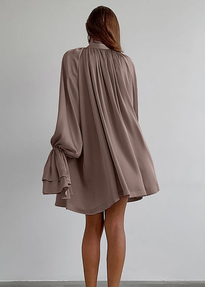Opulent Grace - Bow Tie Blouse Dress