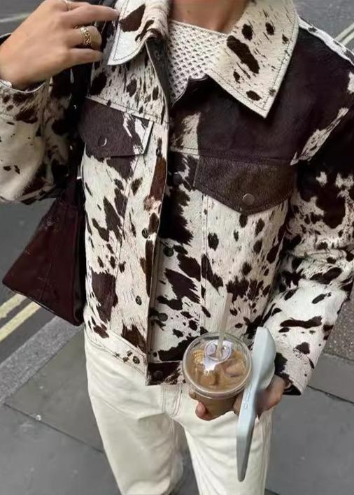 Cow Print Jacket