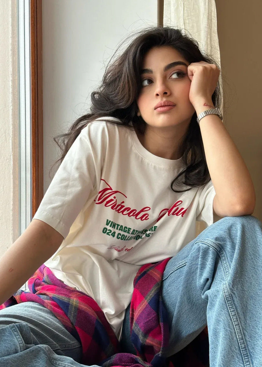 Miracolo Club Tee - Oversized Graphic Cotton T-Shirt