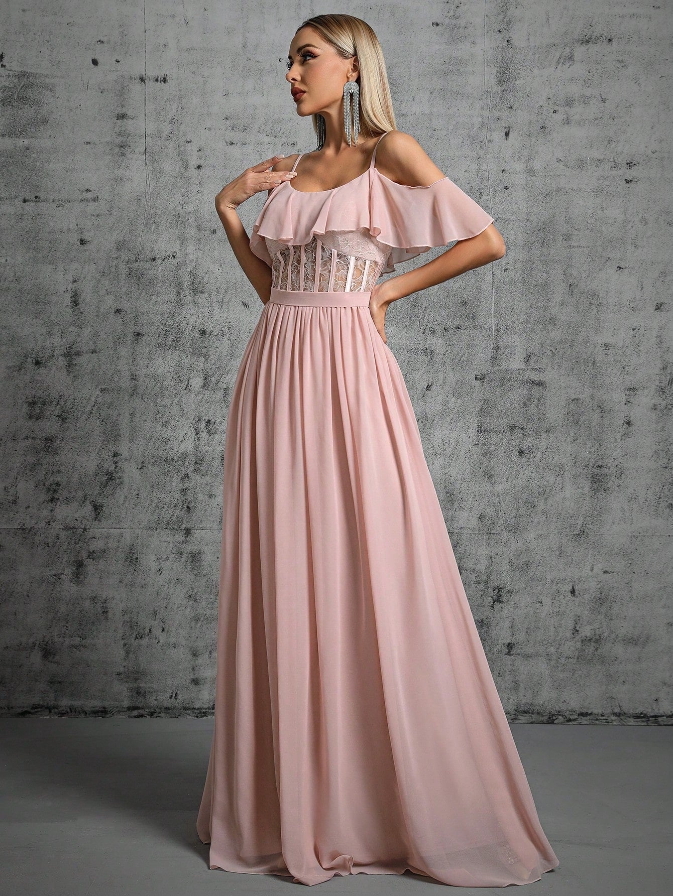 Vestido de noche con tirantes, camisola, ajustado, para dama de honor, hermanas, fiesta, sin espalda, elegante, para fiesta anual, vestido de noche