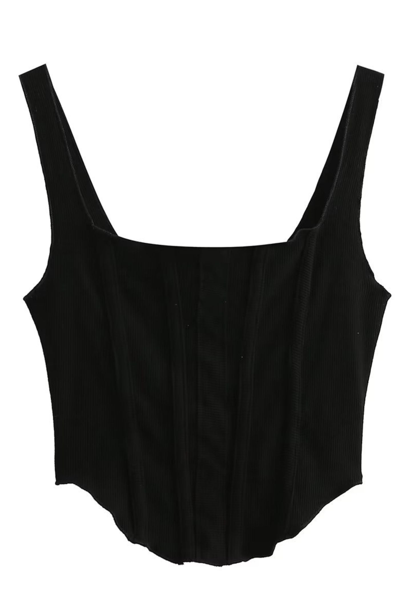 Conjunto de dos piezas de blusa y corsé de piel sintética recortada de Apphia 