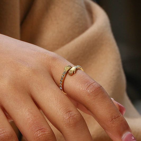 Embrace Gold Ring
