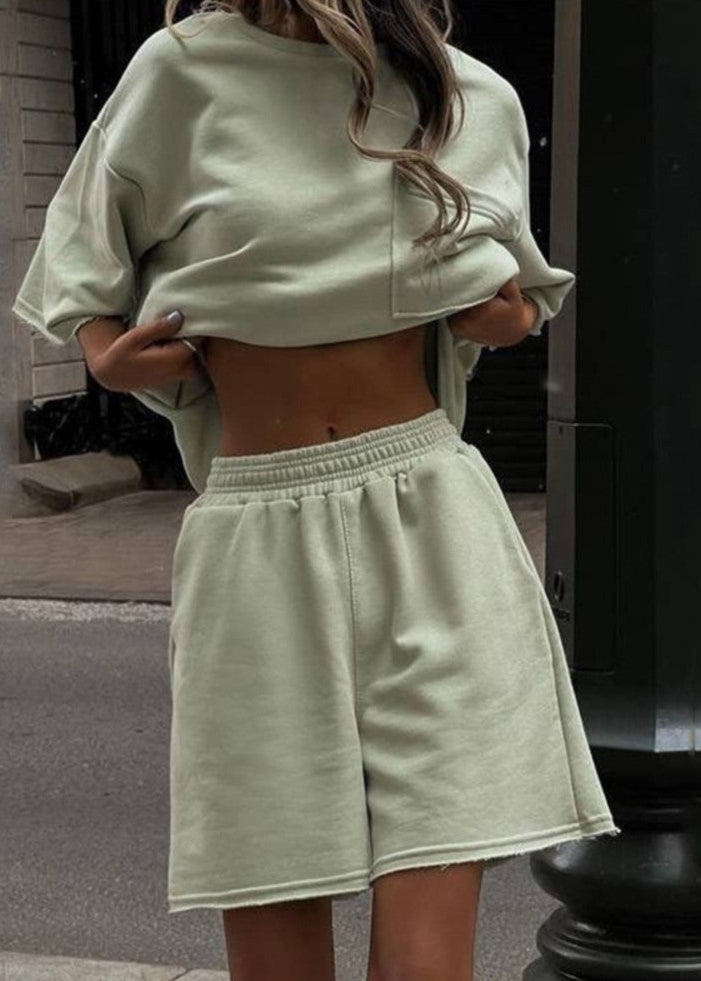 Urban Calm - Oversized Lounge Tee & Shorts Set