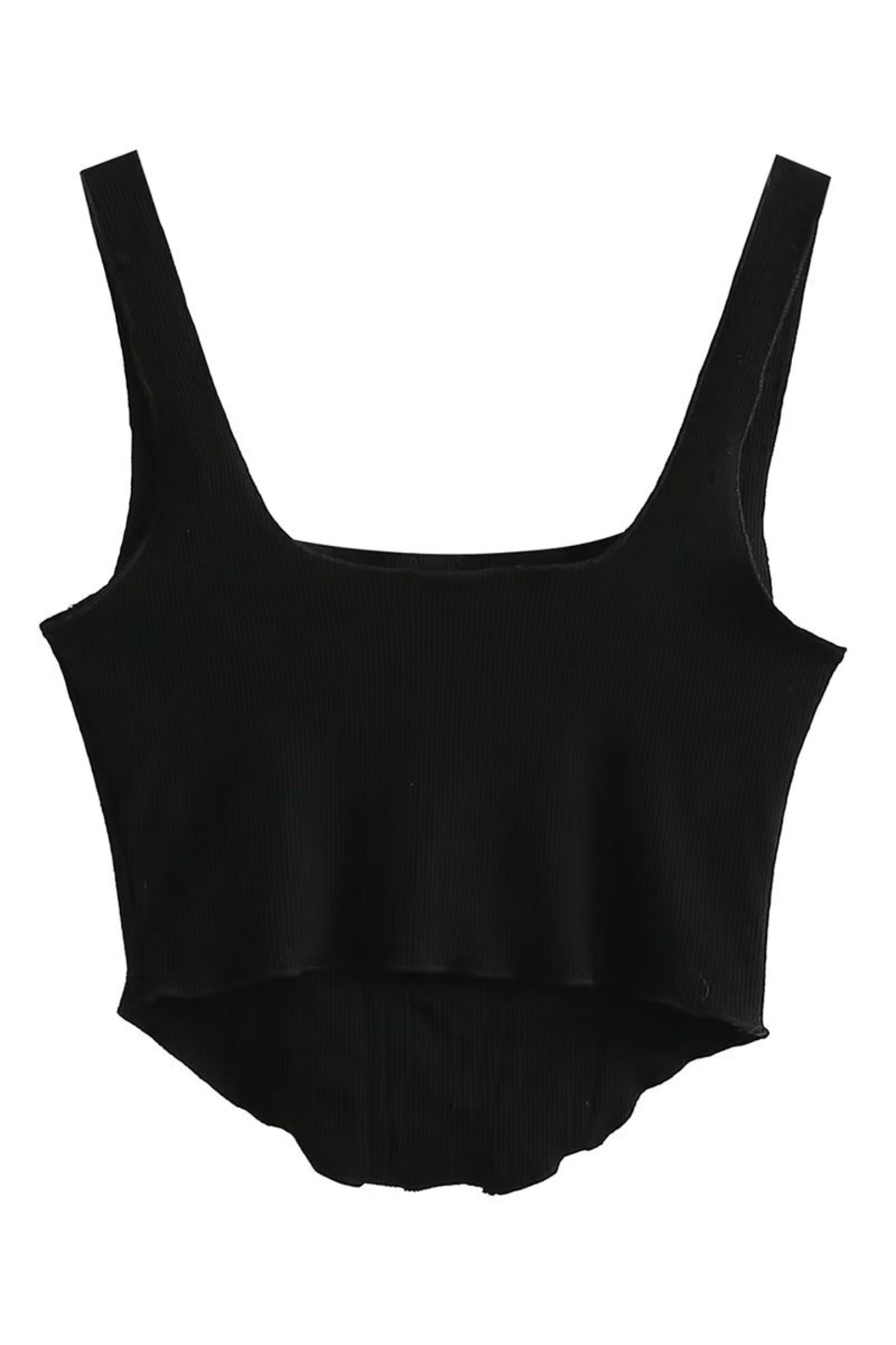 Conjunto de dos piezas de blusa y corsé de piel sintética recortada de Apphia 