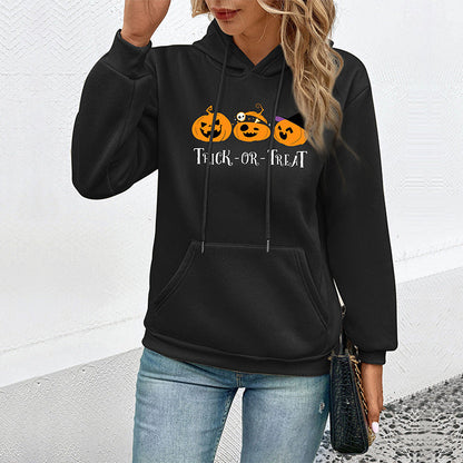 Autumn Women Clothing Halloween Printed Sweatshirt