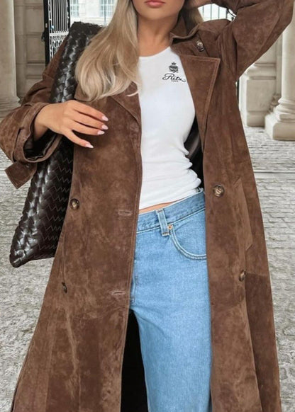 Velvet Luxe Trench Coat