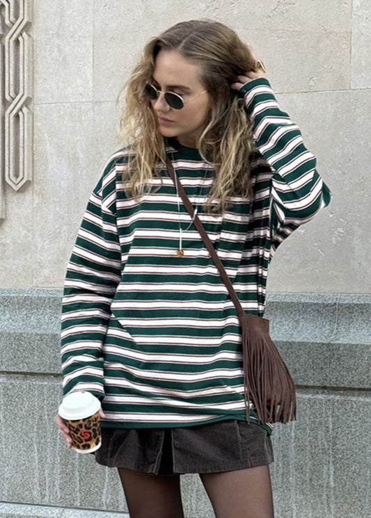Striped Bliss Oversized Long Sleeve