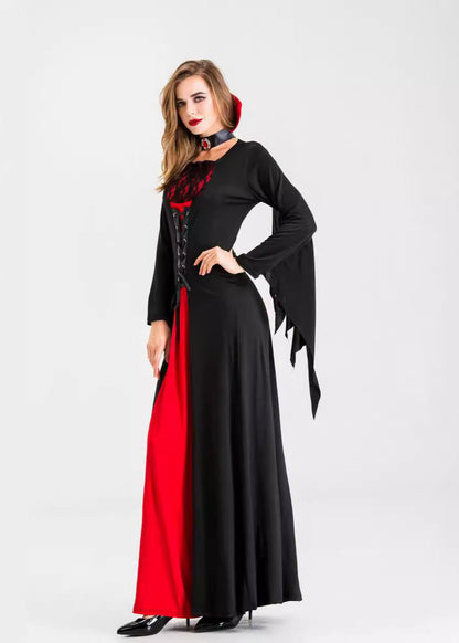 Mystic Charm - Women’s Black and Purple Witch Costume with Hat