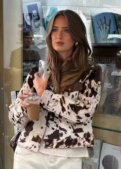 Cow Print Jacket